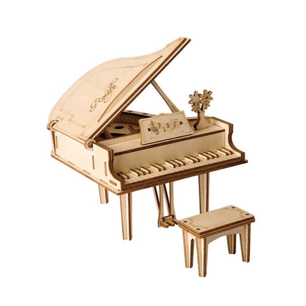 DIY 3D Wood Puzzle - Piano - 74pcs